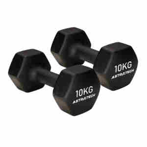 Par de Dumbbell Sextavado Texturizado 10KG