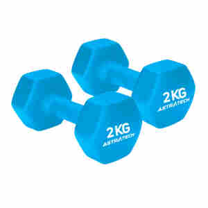 Par de Dumbbell Halter Sextavado Texturizado 2KG
