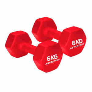 Par de Dumbbell Halter Sextavado Texturizado 6KG