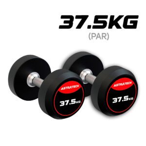 Par de Dumbbell Halter Emborrachado 37.5KG